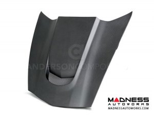 Chevrolet Corvette Carbon Fiber Hood - Stingray C7 - Anderson Composites - Dry Carbon 